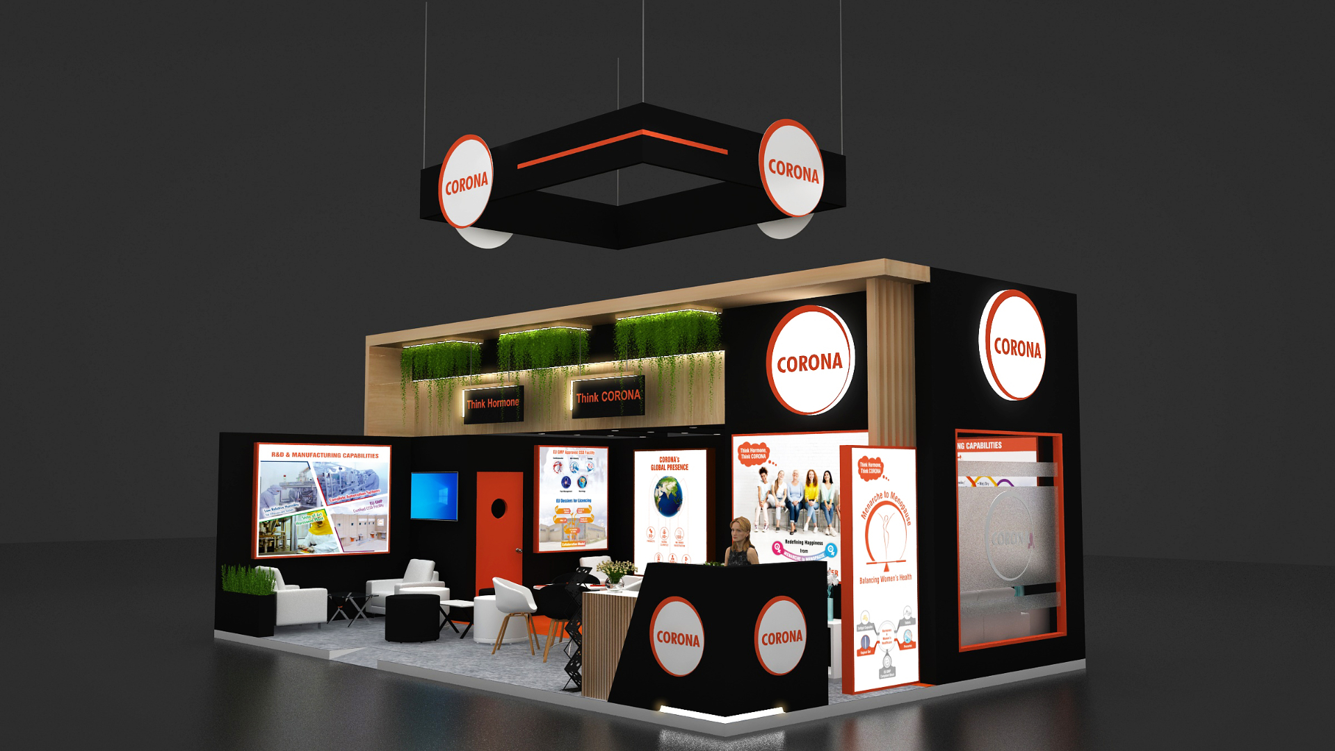 Corona booth at CPHI 2025 (28 to 30 Oct 2025), view 2
