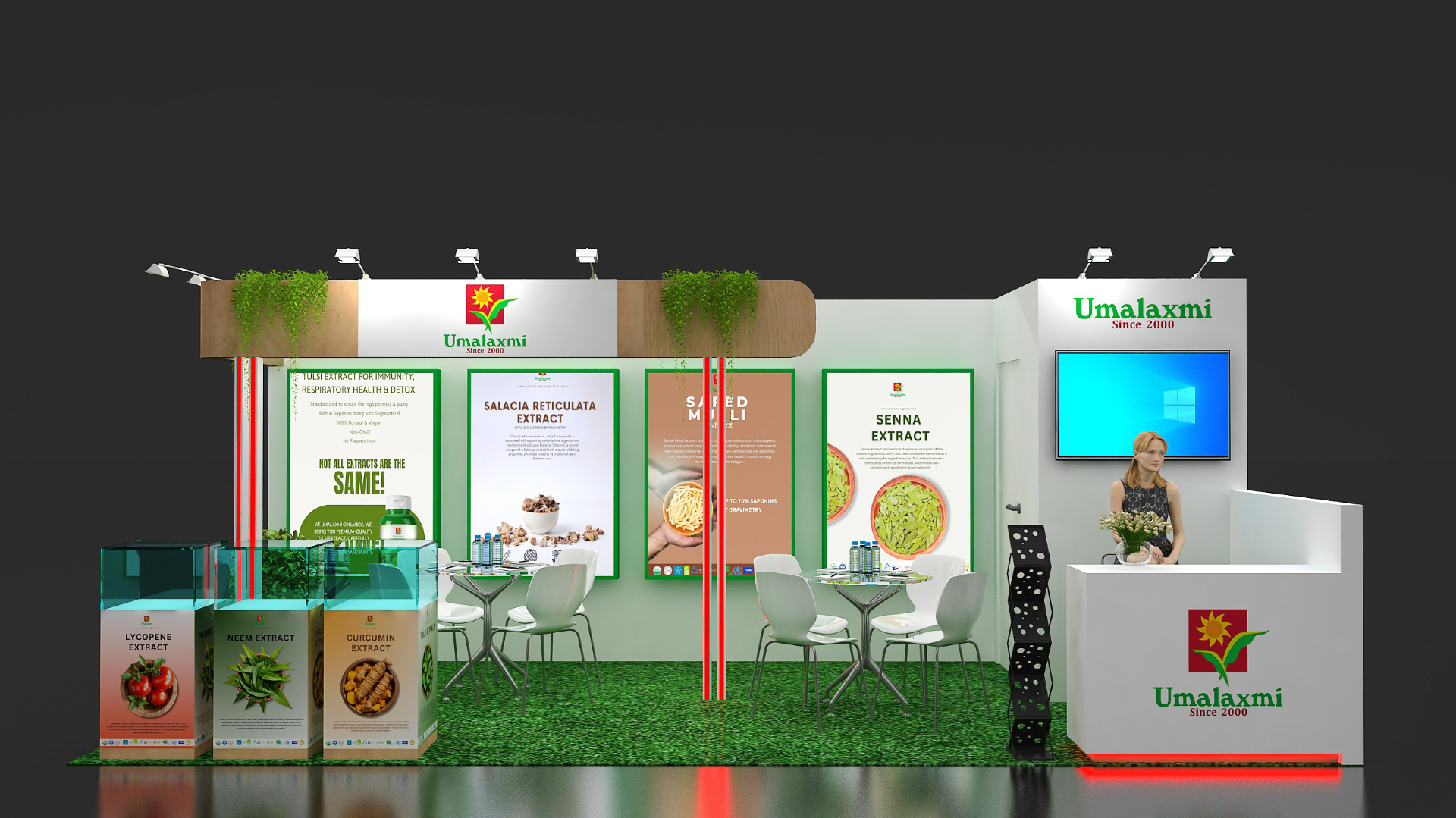 Umalaxmi Organics Pvt Ltd booth at Supply Side West 2025, view 1