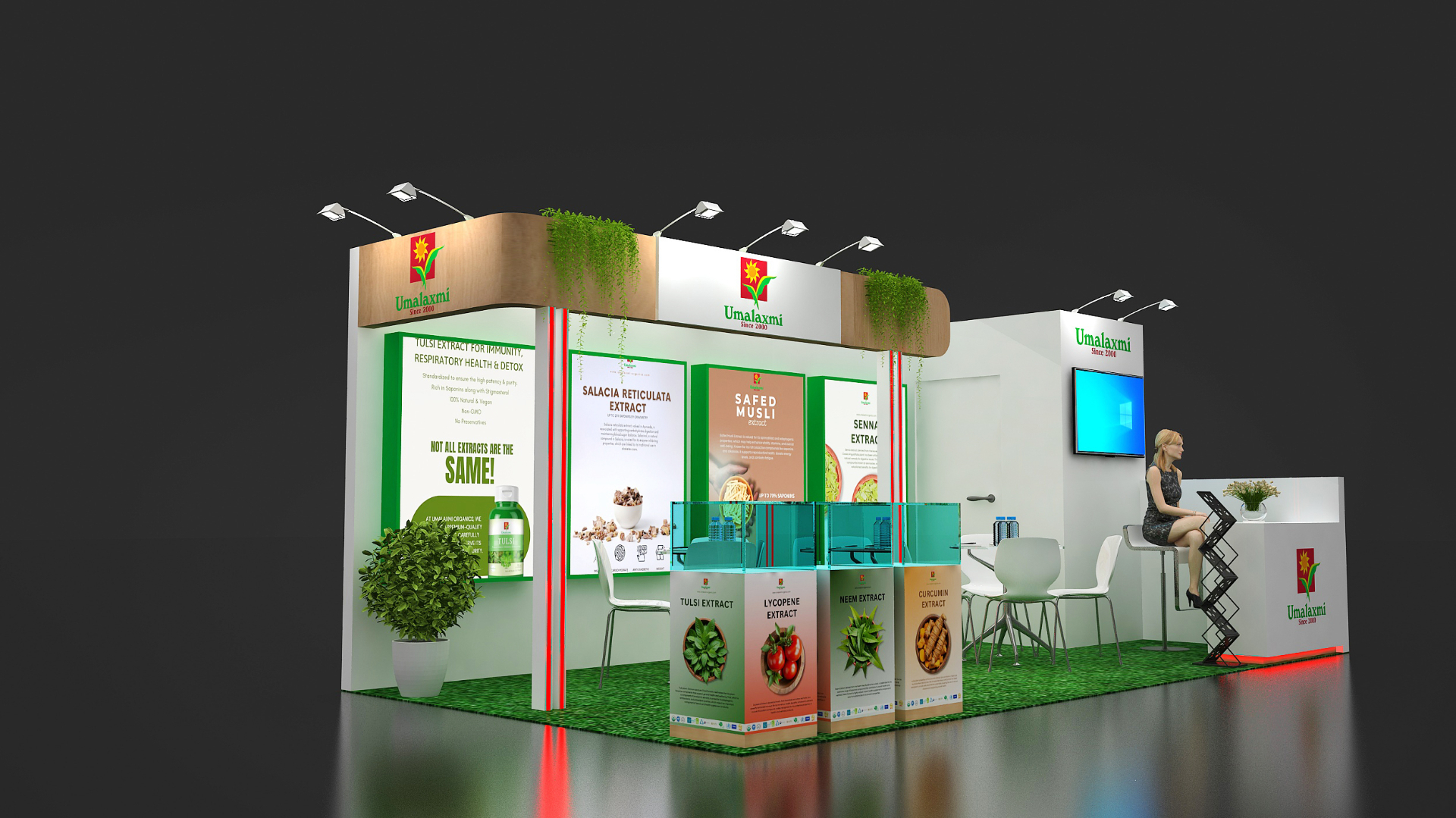 Umalaxmi Organics Pvt Ltd booth at Supply Side West 2025, view 2
